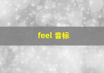 feel 音标